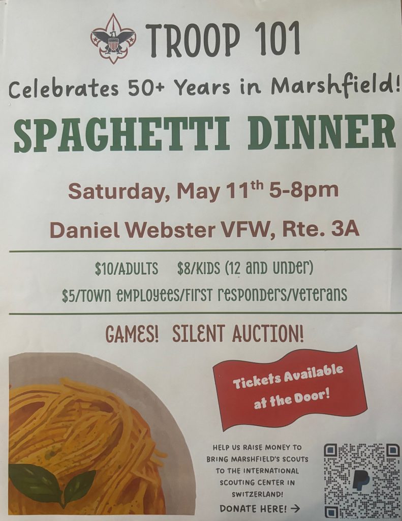 Troop101_Spaghetti Dinner Announcement